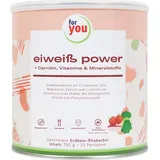 For You eHealth GmbH Eiweiß Power Erdbeere-Rhabarber Pulver 750 g