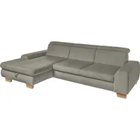 Set One by Musterring Ecksofa "SO 3400 Sitzhöhe 47cm oder 49cm, Sitztiefe verstellbar, B/T: 307/195cm", lind, B:307cm H:84cm T:195cm, 88% Polyester;12% Polyamid, SET ONE BY MUSTERRING, Sofas, Ecksofa, Kopteil verstellbar, mit Bettfunktion, in Cord, lind, Sitzhöhe 47