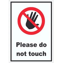 Do not touch Aufkleber A9 (37x52mm)