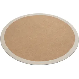carpetfine Sisal Sisalteppich Ø 60 cm Beige