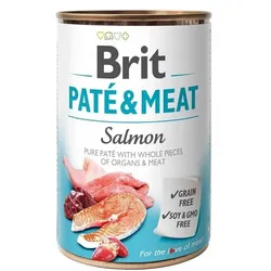 BRIT Pate&Meat salmon 400 g Lachspastete für Hunde