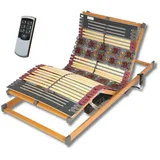 FMP | 7 Zonen Teller Lattenrost Rhodos EL | Komfort | 120x200 cm | Kopf- und Fußteil elektrisch verstellbar | Funkfernbedienung | fertig montiert | elektrische Lattenroste