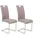 HELA Tische Schwingstuhl Ruby Kunstleder Cappuccino 2er Set