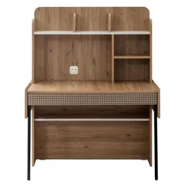 aea Kindermöbel Garnitur Kinderzimmer Bett Kinderbett Braun Holz Set 4tlg - Braun