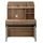 aea Kindermöbel Garnitur Kinderzimmer Bett Kinderbett Braun Holz Set 4tlg - Braun