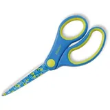 DAHLE Kinderschere Kids spitz 5,5 Zoll, 14cm, blau Motiv: ABC, Rechtshänder
