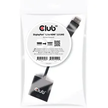 Club 3D DisplayPort auf HDMI Adapter 4K60Hz Schwarz