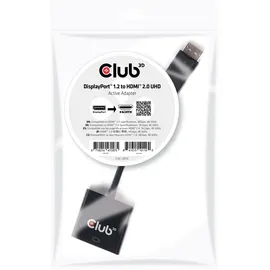 Club 3D DisplayPort auf HDMI Adapter 4K60Hz Schwarz