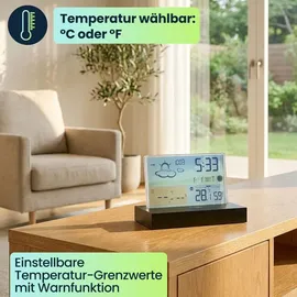 ideoon Moderne Funk-Wetterstation Mehrfarbig 35.1129.01