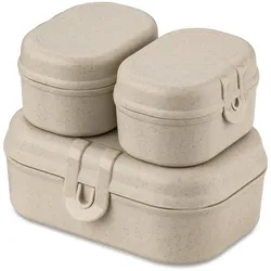 Koziol - Pascal Ready Mini Lunchbox-Set, nature desert sand