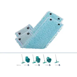 Leifheit 2er Set Wischbezug CLEAN TWIST M super soft 33 cm für Parkett, | Holzböden