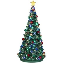 Lemax Outdoor Holiday Tree Weihnachtsdorf 1,15 x 2,45 m grün/mehrfarbig