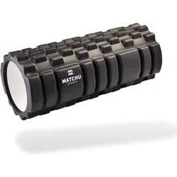 Faszienrolle massage 33cm - Ø 14cm - 3 in 1 foam roller - schwarz EINHEITSGRÖSSE