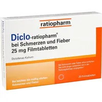 Ratiopharm Diclo-ratiopharm bei Schmerzen und Fieber 25 mg
