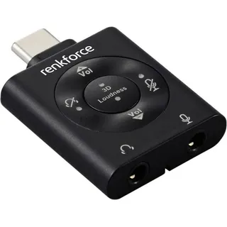 Renkforce Audio Adapter USB-C-Stecker / 3,5mm Klinken-Buchse 1m (RF-SGA-171)