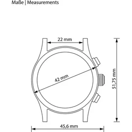 KHS PLABSSC.NB Herrenuhr Platoon Solar Chronograph Natoband Schwarz