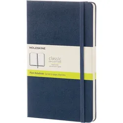 Moleskine L Blanko Notizbuch saphirblau