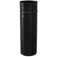 FireFix Pelletofenrohr Metall 80 mm Durchmesser 250 mm lang Schwarz