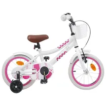 vidaXL Kinderfahrrad 14 Zoll weiß