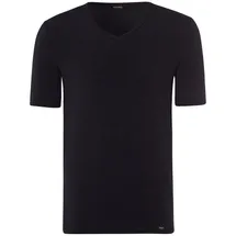Hanro V-Shirt Natural Function in deep black / Shirt Kurzarm | Gr.: S