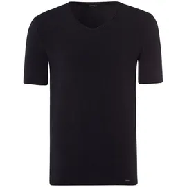 Hanro V-Shirt Natural Function in deep black / Shirt Kurzarm | Gr.: S