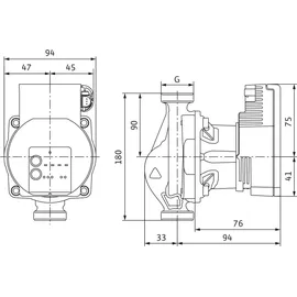 WILO Nassläufer-Hocheffizienzpumpe Varios PICO-STG 25/1-7 | Rp1