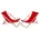 Sonnenliege x 25 x 60 Rot