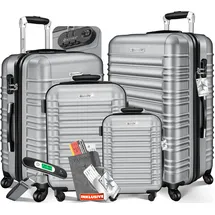 Kesser Koffer-Set 4-tlg. silber/kunststoff