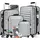 Kesser Koffer-Set 4-tlg. silber/kunststoff