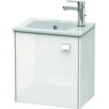 Duravit Waschtischunterschrank wandhängend „Brioso“ 42 × 44,2 × 28,9 cm, in Weiß Hochglanz