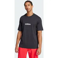 adidas Essentials Linear Single Jersey T-Shirt Black / White XS