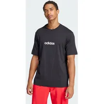adidas Essentials Linear Single Jersey T-Shirt Black / White XS