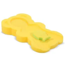 Lorelli Baby Badewanneneinlage Midi, weich, 2 Schwämme, verschiedenen Motiven gelb
