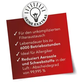 MAXXMEE Filterset Luftreiniger High Performance - Weiß/Grau