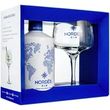 NORDES Gin 40% vol. – Fruchtiger Gin aus Spanien mit Glas – Geschenkbox inkl. Original Nordés Glas (1 x 0,7l)