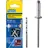 Rapid Blindnieten Aluminium Universal Ø 4,8mm, 6-9mm Klemmbereich, 50 Nieten, Set inkl. Bohrer, für Blindnietzangen