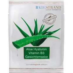 Badestrand Aloe Hyaluron Vitamin B3 Gesichtsmaske 20 ml