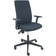 Piqueras y Crespo Lezuza Aran Ergonomischer Bürostuhl Stoff Schwarz