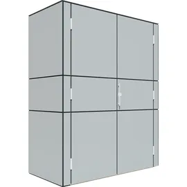 BERTILO HPL Geräteschrank Terrace High - 6 mm grau