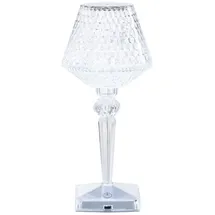 CASANOVA casa NOVA Akku LED-Tischlampe CANDY, H 26 cm - Transparent Kunststoff - dimmbar