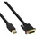InLine Mini DisplayPort zu DVI Kabel 0,5 m Schwarz