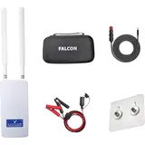 FALCON WORLD CLASS TECHNOLOGY Falcon 4G Combo Deluxe Außenantenne, inkl. integriertem 150Mbit Router und Zubehörpaket