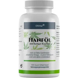 Exvital Hanföl Kapseln hochdosiert 1000 mg 365 St.