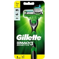 Gillette MACH3 Sensitive Rasiere +  2 Rasierklingen, Original   neu/ OVP