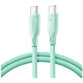 Joyroom Multi-Color Series SA34-CC3 USB-C/USB-C-Kabel 60 W schnelle Übertragung 1 m Grün