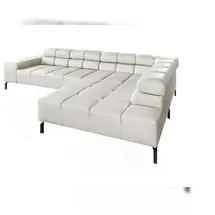 KAWOLA Sofa NELSON hellgrau Recamiere rechts