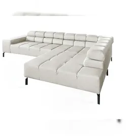 KAWOLA Sofa NELSON hellgrau Recamiere rechts