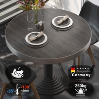 Bistro Tischplatte | Wenge | Ø 80 cm | Rund | Gastro Tischplatte