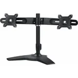 Neovo AG neovo DMS-01D - Aufstellung für 2 LCD-Displays - Kunststoff, Stahl, Aluminiumlegierung (Tisch, 24.02"), Monitor Halterung, Schwarz, Silber