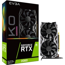 EVGA GeForce RTX 2060 KO Ultra Gaming, 6gb GDDR6, Grafikkarte - Grey / Black